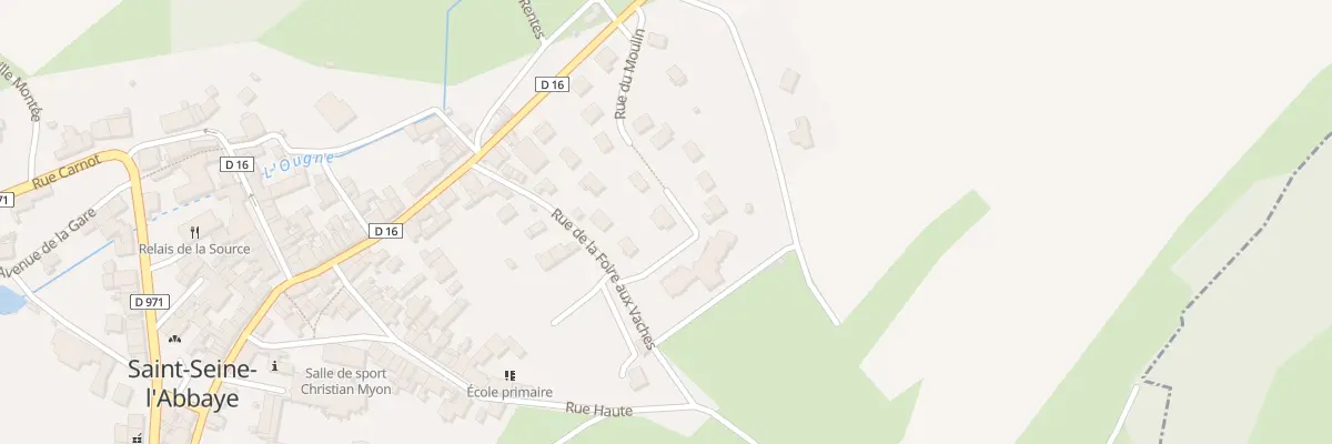 Plan du 3 Rue du Fourlandeau à Saint-Seine-l’Abbaye