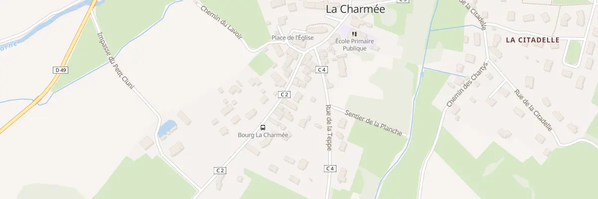 Plan du 5 Rue du Chateau à La Charmée