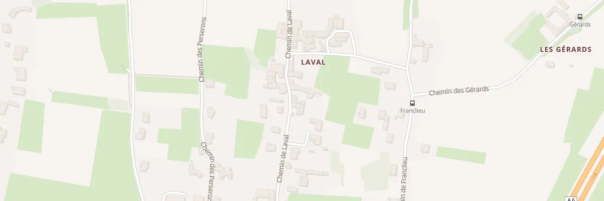 Plan du 200 Che de Laval à Charnay-lès-Mâcon
