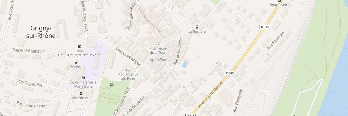 Plan du 8 Rue de Bouteiller à Grigny-sur-Rhône