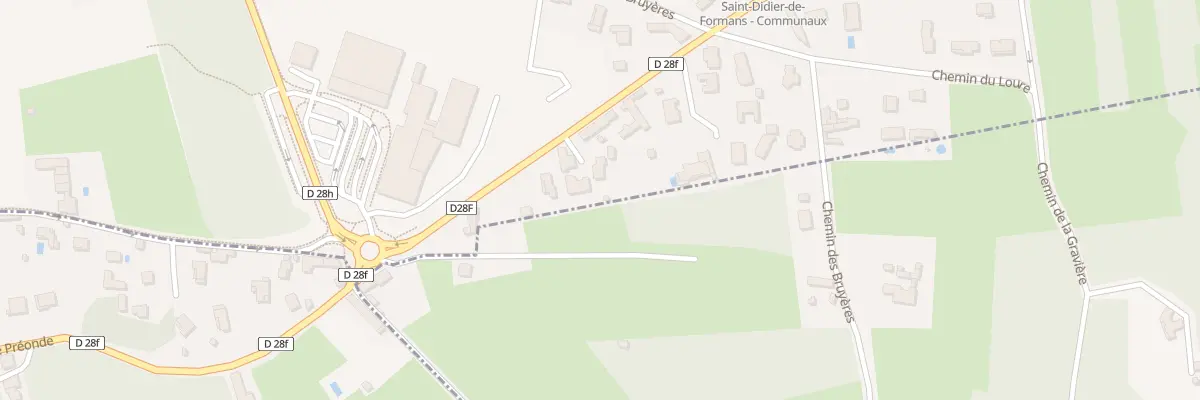 Plan du 5099 Aux Bruyeres à Saint-Didier-de-Formans