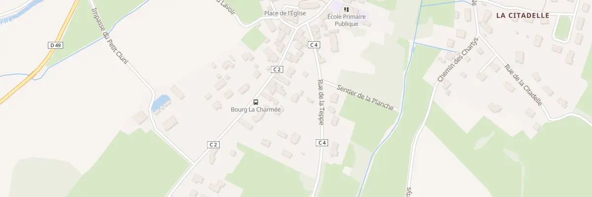 Plan du 12 Rue de la Teppe à La Charmée