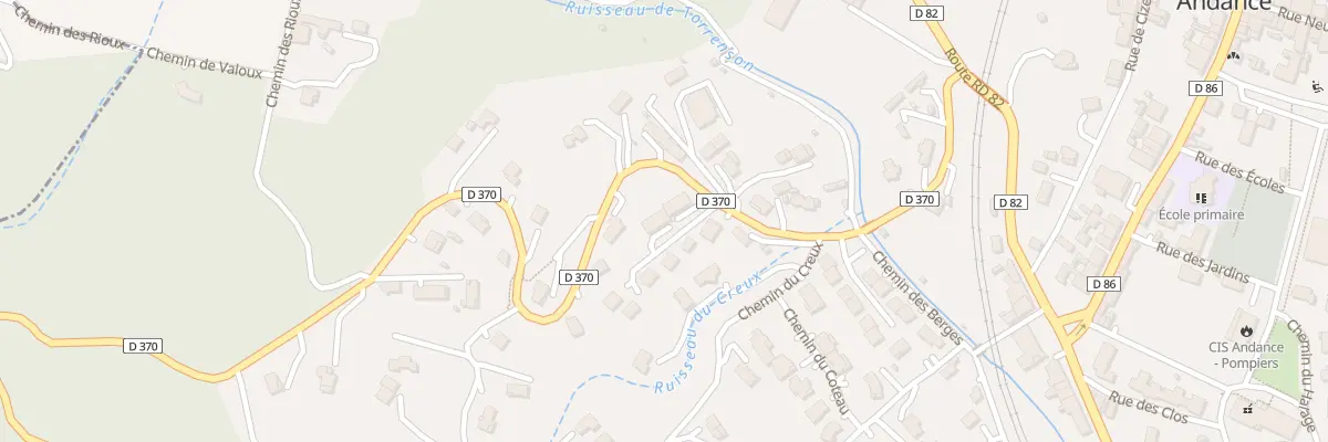 Plan du 5373 La Motte à Andance
