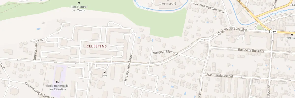 Plan du 12 Rue Jean Mermoz à Oullins-Pierre-Bénite