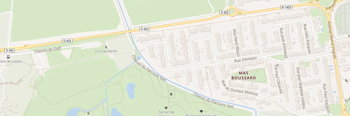 Plan du 1 Rue Théodore Aubanel à Saint-Martin-de-Crau