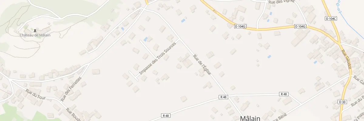Plan du 19 Rue de l’Eglise à Mâlain