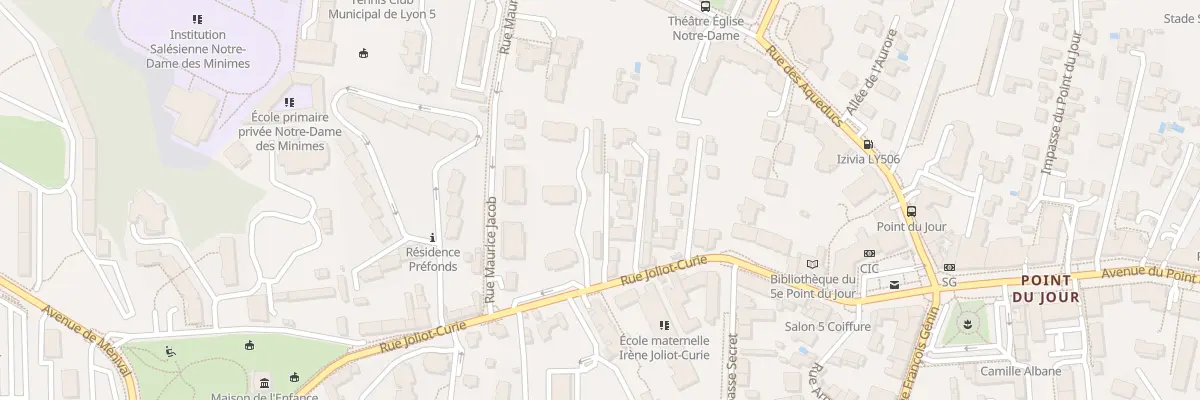 Plan du 32 Rue Joliot Curie à Lyon 5e Arrondissement