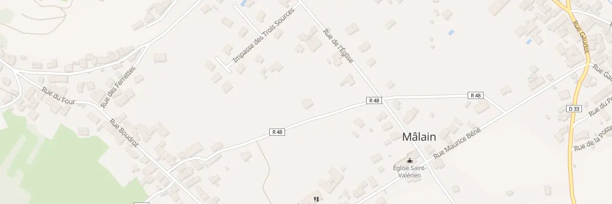 Plan du 11 Rue de l’Eglise à Mâlain
