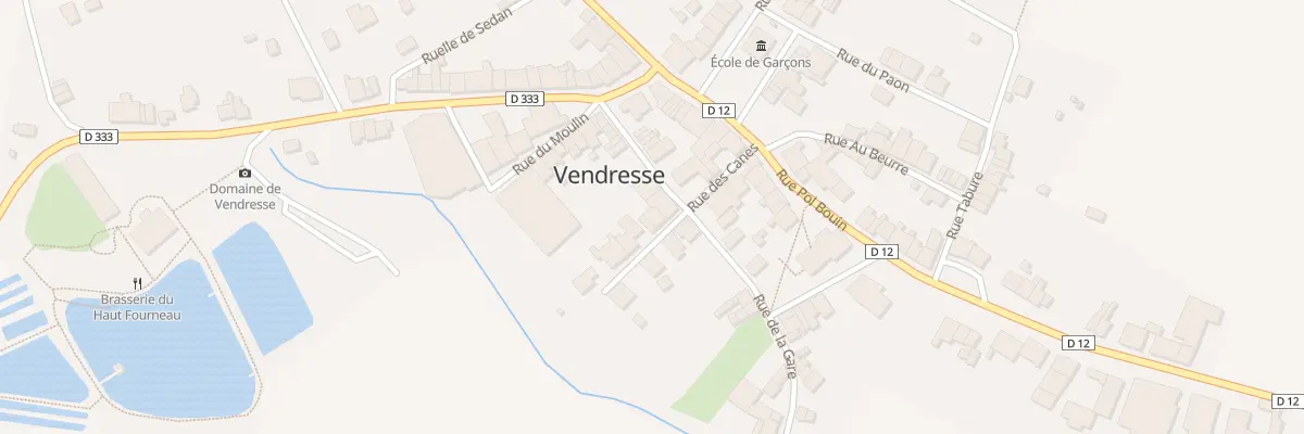 Plan du 6 Rue des Canes à Vendresse