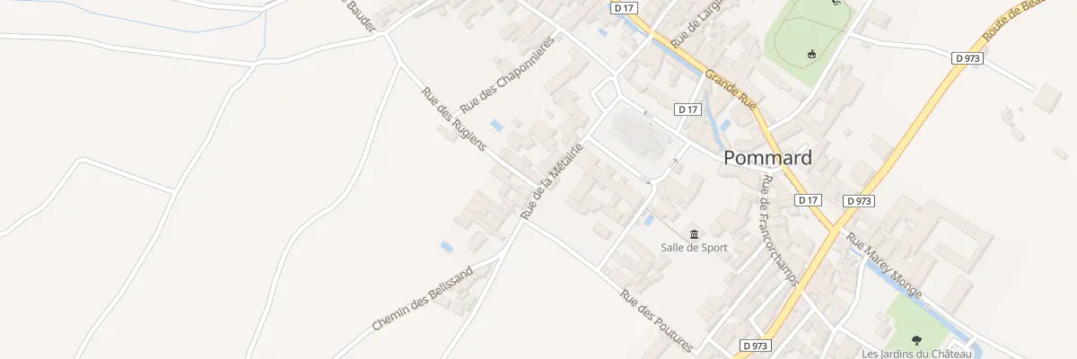 Plan du 10 Rue de la Métairie à Pommard