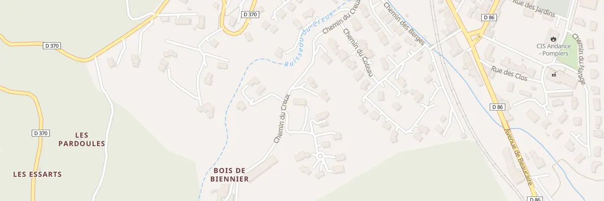 Plan du 55 Bois de Biennier à Andance