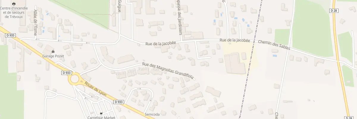 Plan du 451 Rue de la Jacobée à Trévoux