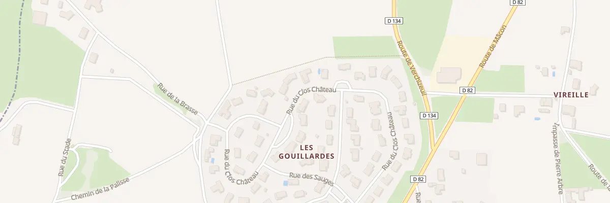 Plan du 535 Rue du Clos du Château à Hurigny