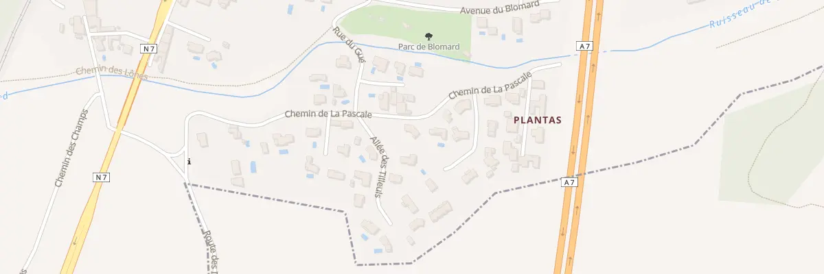 Plan du 5007 Plantas aux Tourrettes