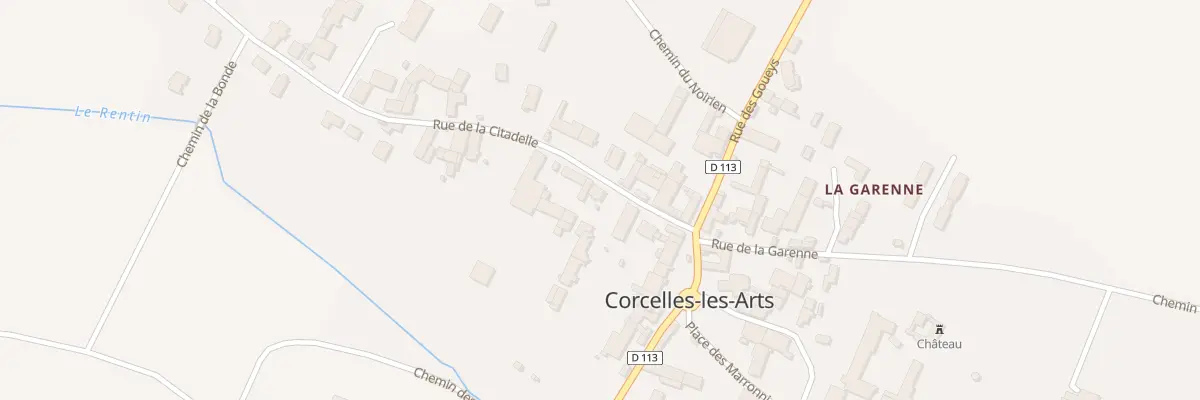 Plan du 9 Rue de la Citadelle à Corcelles-les-Arts