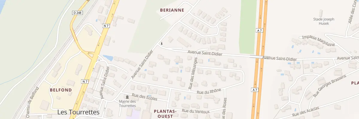 Plan du 5001 Saint Didier aux Tourrettes