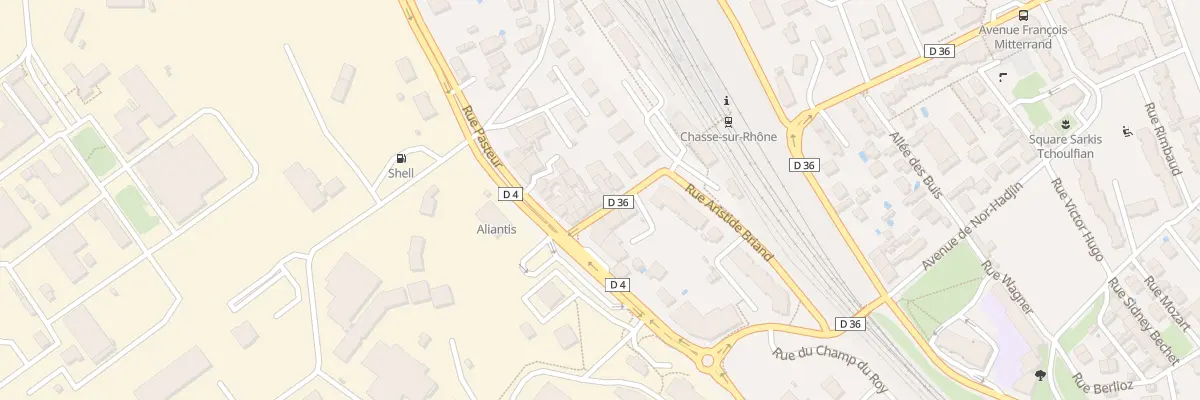 Plan du 8 Av de la Gare à Chasse-sur-Rhône