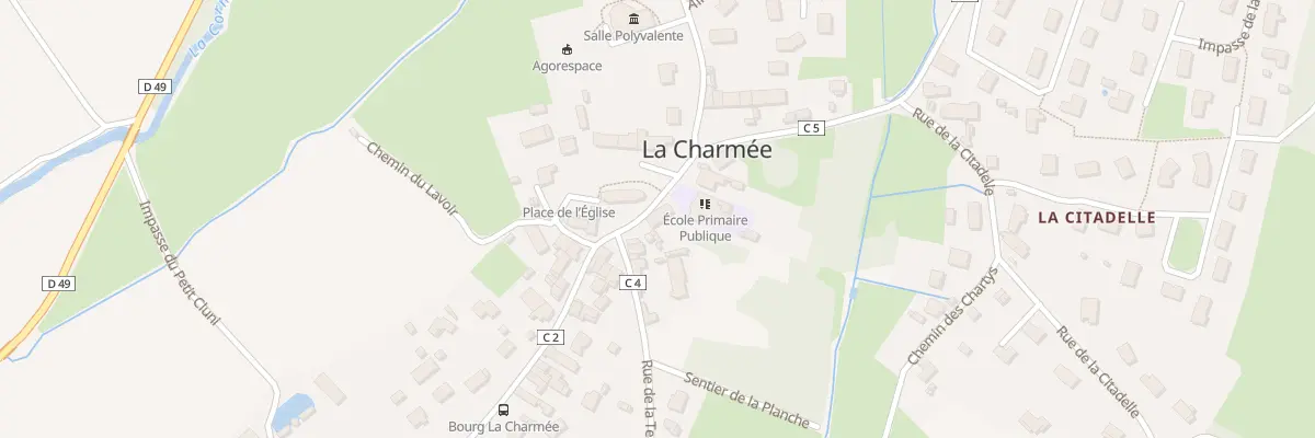 Plan du 4 Rue du Bourg à La Charmée