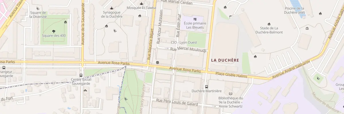 Plan du 4 All Edith Piaf à Lyon 9e Arrondissement