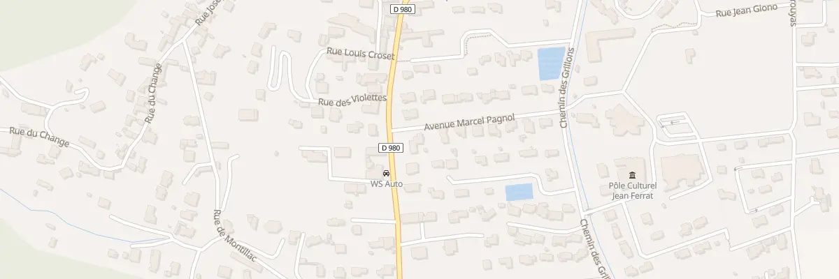 Plan du 50 Rue Marcel Pagnol à Sauveterre