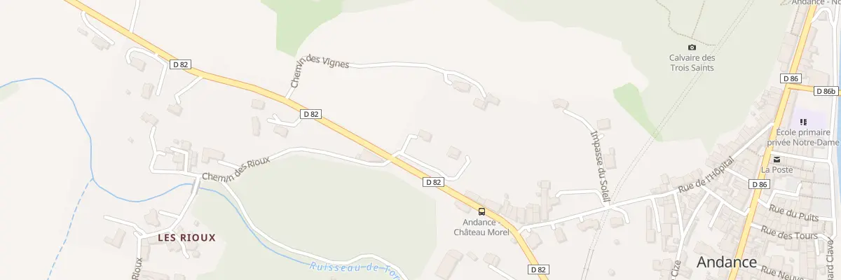 Plan du 550 Rte Rd 82 à Andance