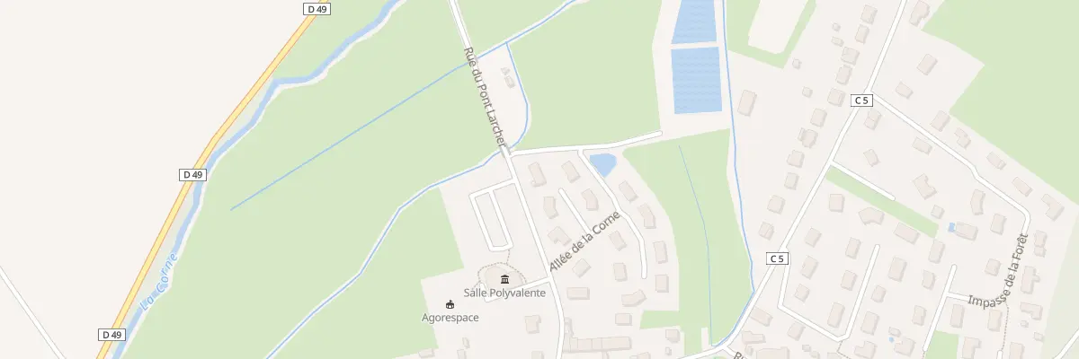 Plan du 5 All de la Corne à La Charmée