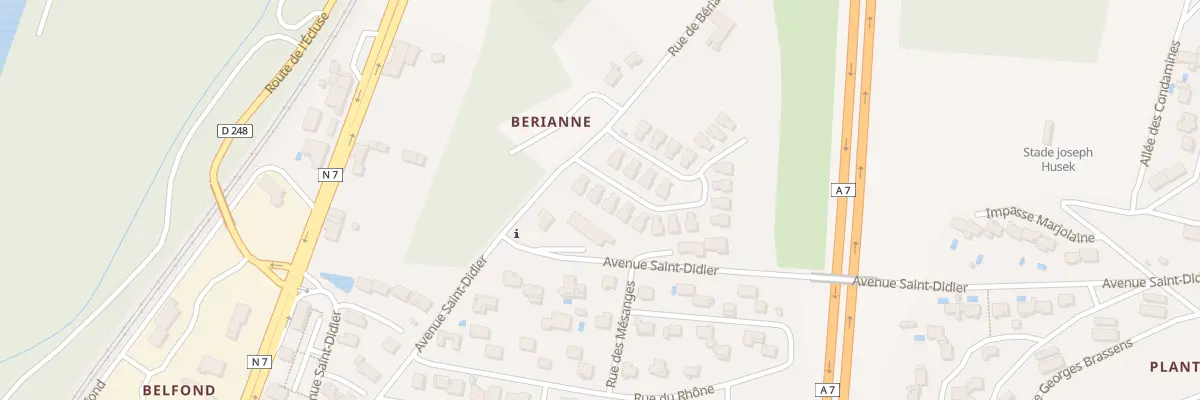 Plan du 9999 Berianne aux Tourrettes