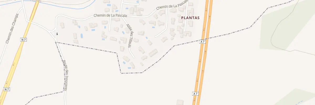Plan du 5020 Plantas aux Tourrettes