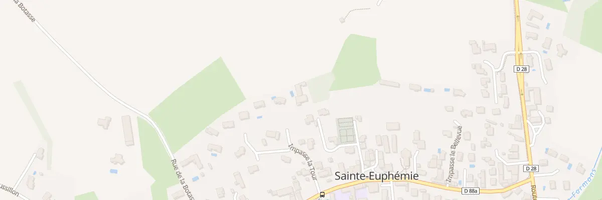 Plan du 380 Rue de la Mairie à Sainte-Euphémie