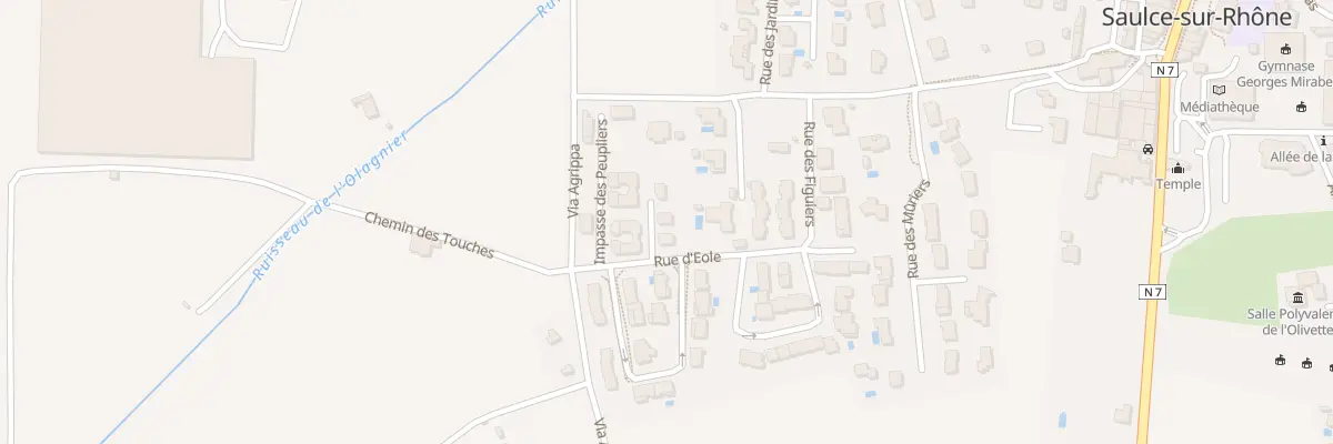 Plan du 34 Imp des Lavandes à Saulce-sur-Rhône