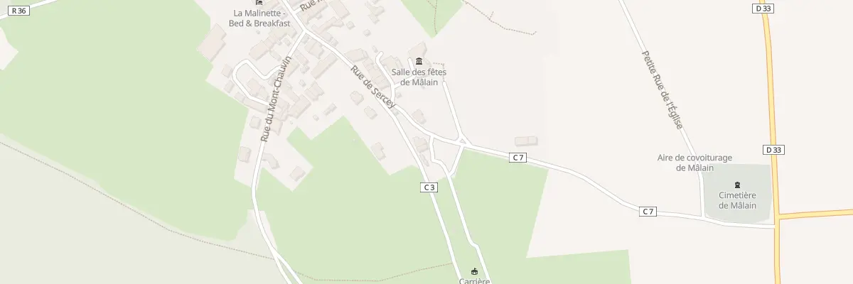 Plan du 10 Rue de Sercey à Mâlain