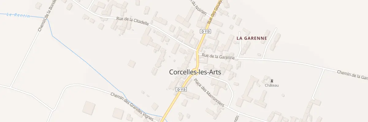 Plan du 8 Pl des Marronniers à Corcelles-les-Arts