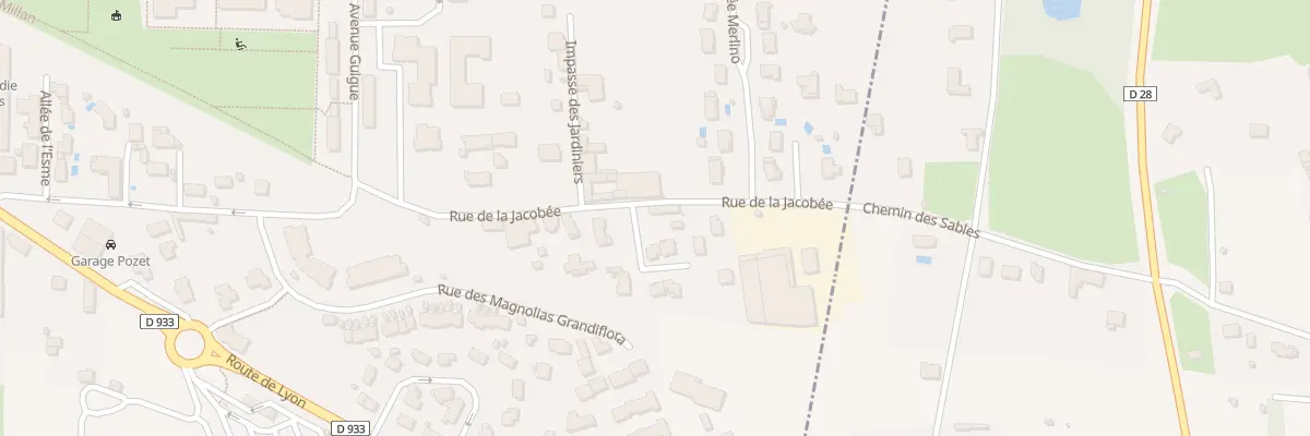 Plan du 498 Rue de la Jacobée à Trévoux