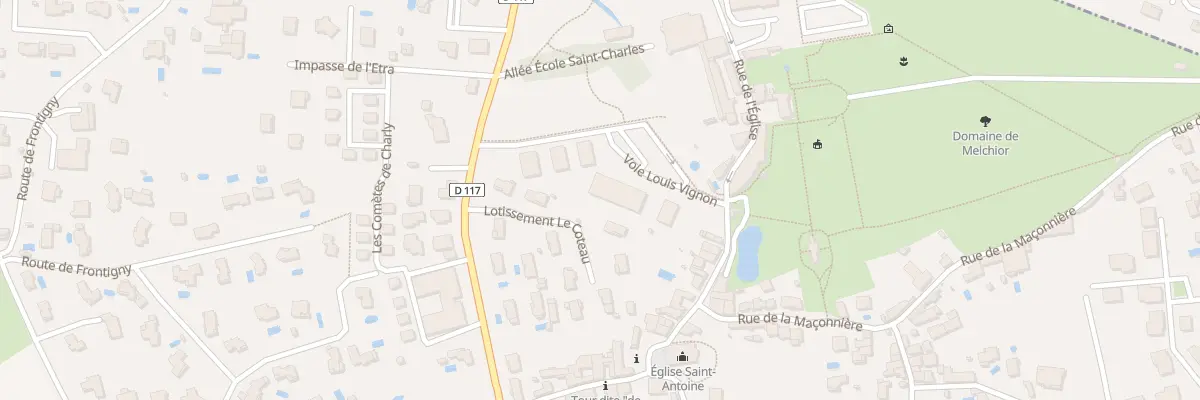 Plan du 398 Rue de la Cote de l’Eglise à Charly