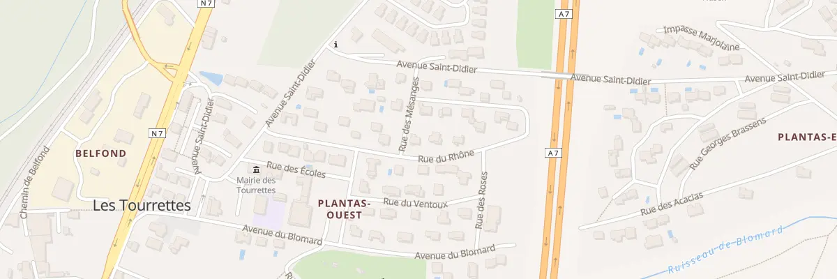 Plan du 5068 Plantas Ouest aux Tourrettes