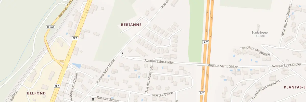 Plan du 30 Berianne aux Tourrettes