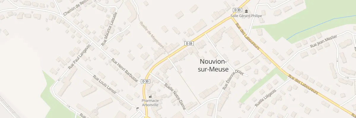 Plan du 54 Rue Jean Jaurès à Nouvion-sur-Meuse