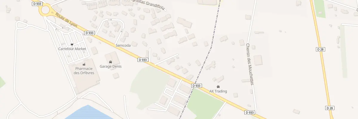 Plan du 675E Rte de Lyon à Trévoux