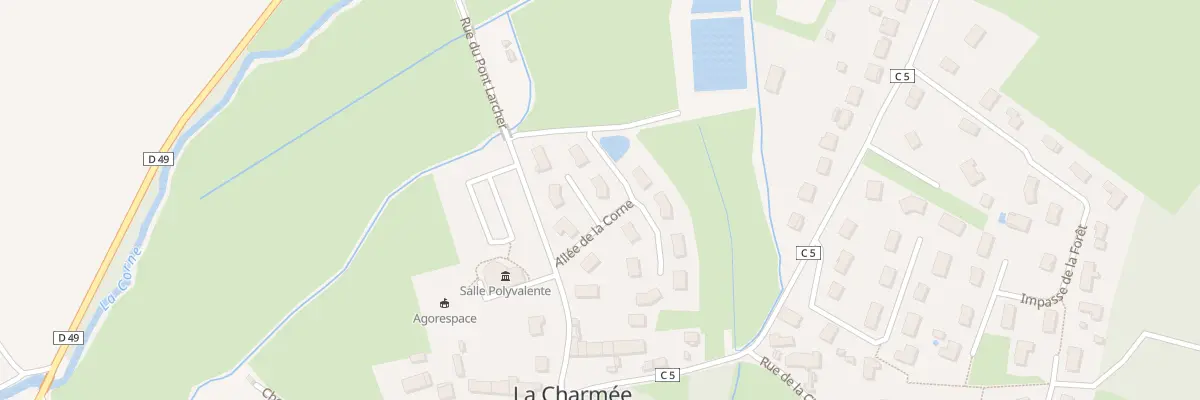 Plan du 9 All de la Corne à La Charmée