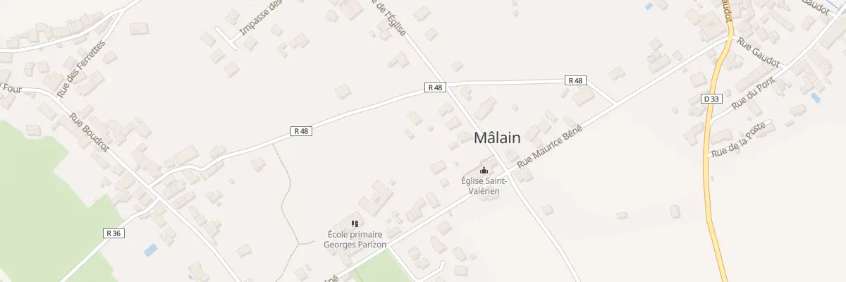 Plan du 5 Rue de l’Eglise à Mâlain