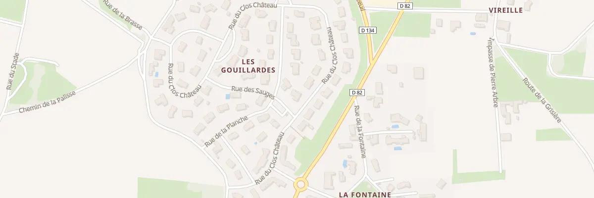 Plan du 225 Rue du Clos du Château à Hurigny