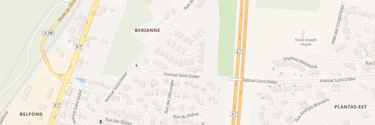 Plan du 25 Berianne aux Tourrettes