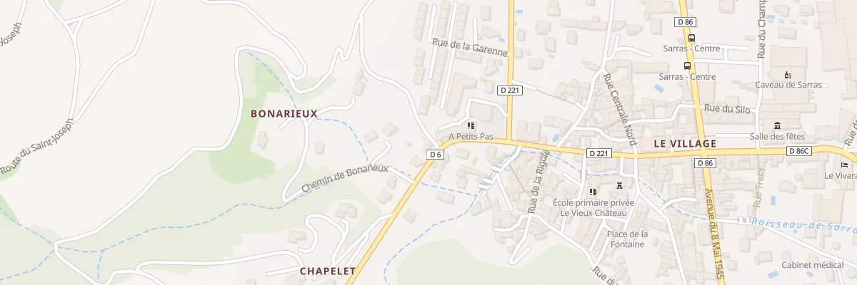 Plan du 22 Av des Cévennes à Sarras