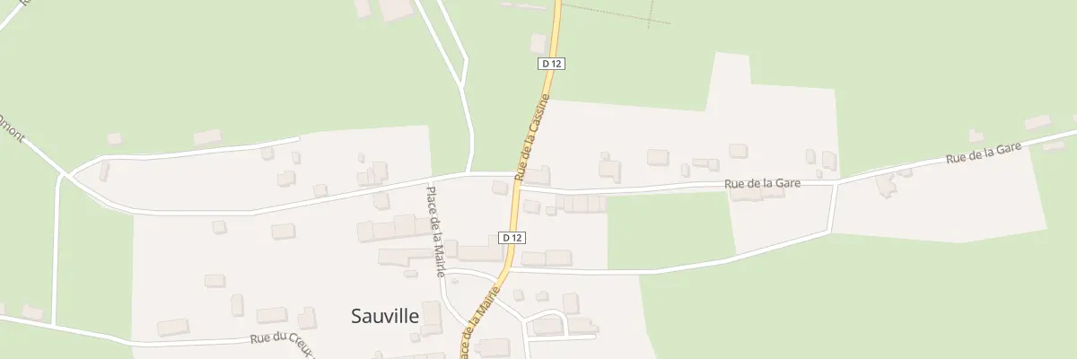 Plan du 1 Rue de la Gare à Sauville