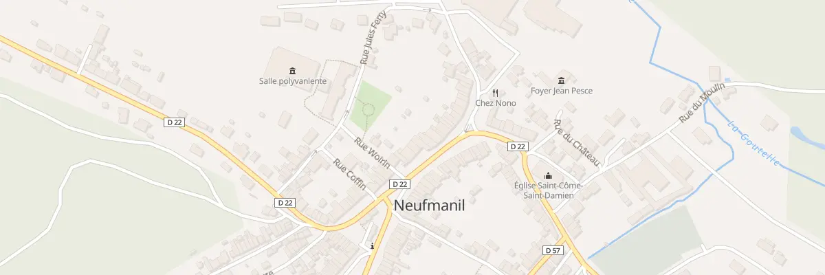 Plan du 40 Rue Jean Jaures à Neufmanil