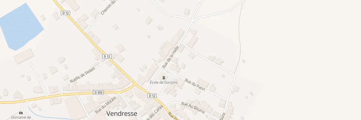 Plan du 1 Rue du Paon à Vendresse