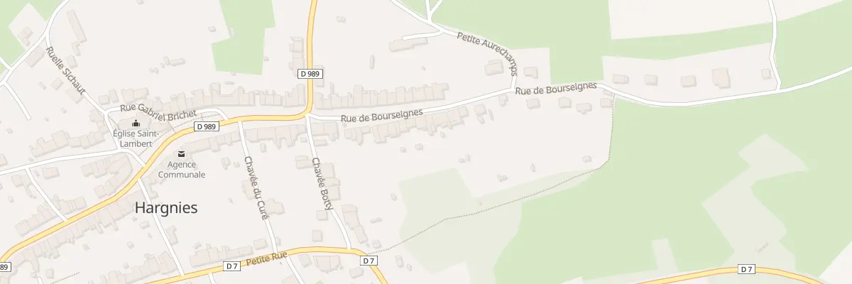 Plan du 20 Rue de Bourseignes à Hargnies