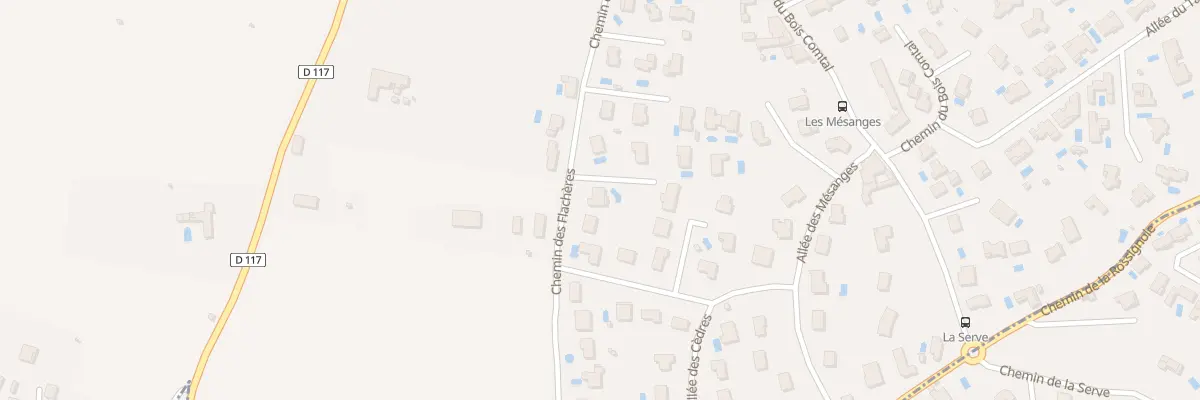 Plan du 611 Che des Flachères à Charly