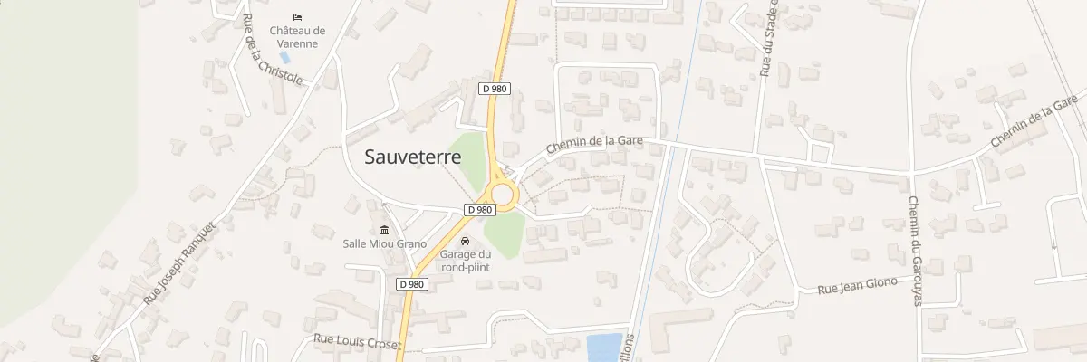 Plan du 46 Che de la Gare à Sauveterre