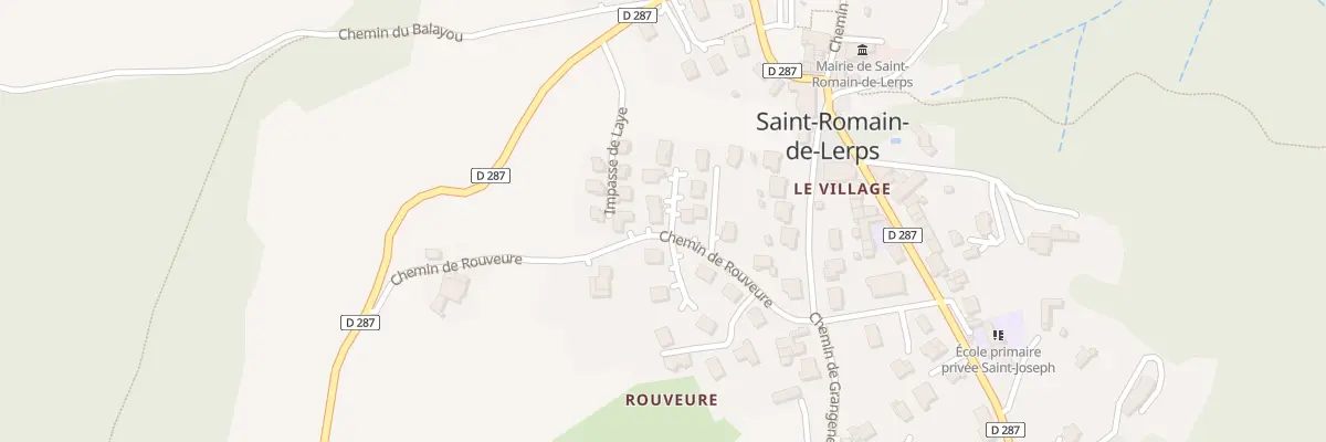 Plan du 260 Che de Rouveure à Saint-Romain-de-Lerps